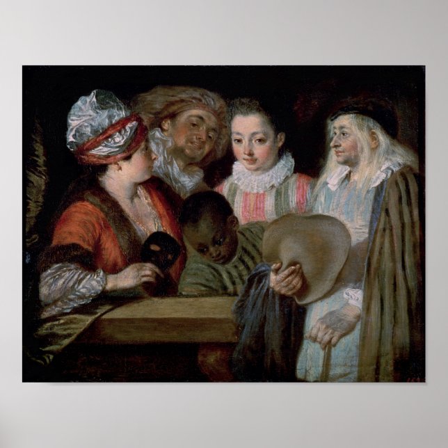 Póster Actores del Teatro Francais, c.1714-15 (Frente)