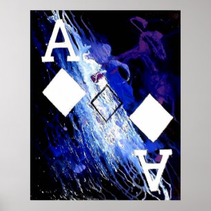 PÓSTER ACTOS ABSTRACTOS DE GALAXIA DE DIAMANTES