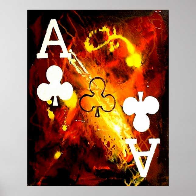PÓSTER ACTOS DE GALAXIA ABSTRACTOS DE CLUBES (Frente)