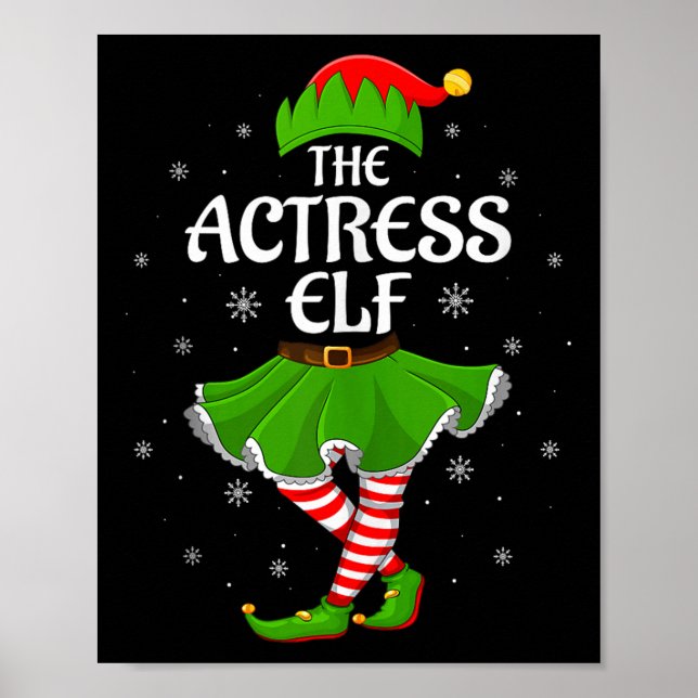 Póster Actress Elf Christmas Family Girls Women Elf Squad (Frente)