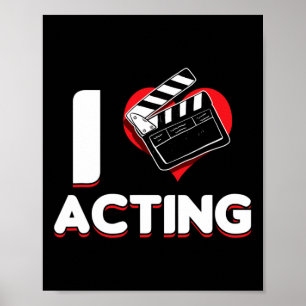 Póster Actriz teatral de teatro de teatro de Broadway a l