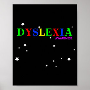 Póster Actuación de concienciación sobre dislexia