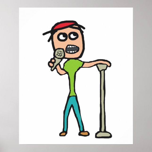 Póster Actuar como comediante (Frente)