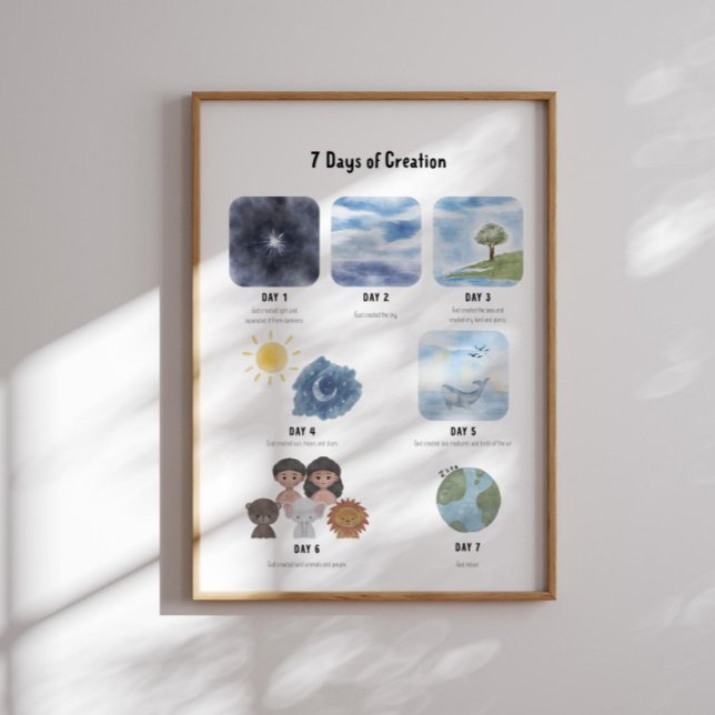 Póster Acuarela 7 días de poster de creación (Subido por el creador)