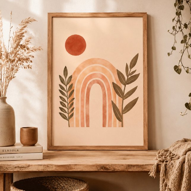 Póster Acuarela Boho Sol (Subido por el creador)