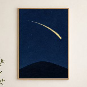 Póster Acuarela Celestial Colina de la Estrella Fu