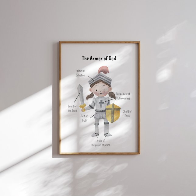 Póster Acuarela Chica la armadura de Dios poster (Subido por el creador)