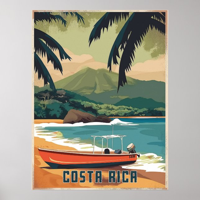 Póster Acuarela Costa Rica (Frente)