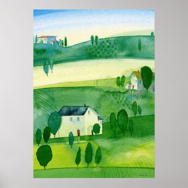 Póster acuarela de Irlanda (Frente)
