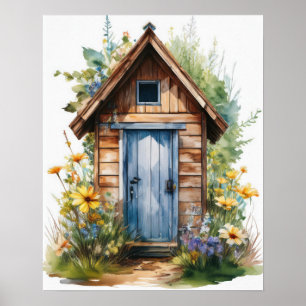 Póster Acuarela de Outhouse 2