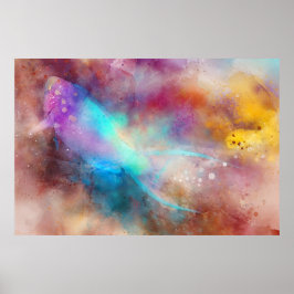 Póster Acuarela de peces tropicales hawaianos - Parrofish