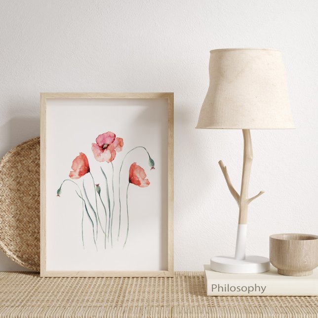 Póster Acuarela de Red Poppies (Subido por el creador)