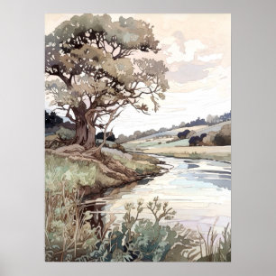 Póster Acuarela de verano