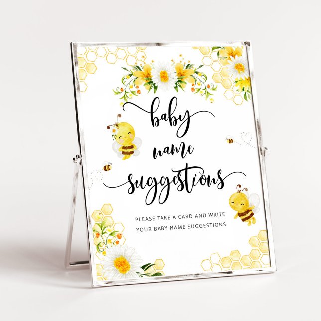 Póster Acuarela Dulce pequeña abeja Sugerencias para el n (Subido por el creador)