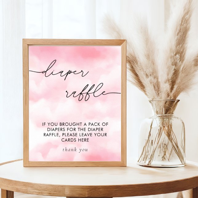 Póster Acuarela En La Nube 9 Diaper Raffle (Subido por el creador)