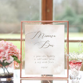 Póster Acuarela En La Nube 9 Ducha Británica Mimosa Bar