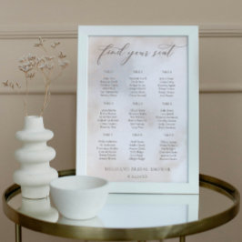 Póster Acuarela En La Nube 9 Gráfica De Asientos De Ducha