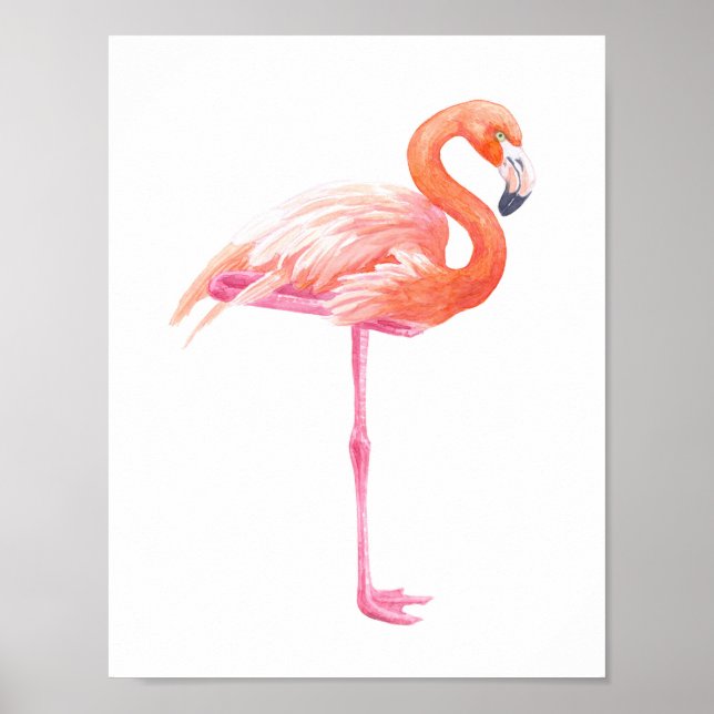 Póster acuarela flamenca (Frente)