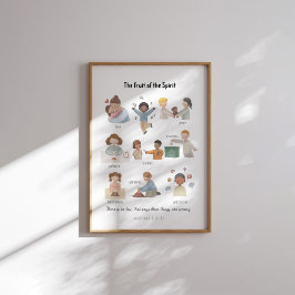 Póster Acuarela fruto del poster espiritual
