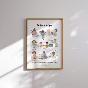 Póster Acuarela fruto del poster espiritual