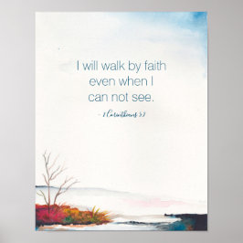 Póster Acuarela inspiradora y espiritual NE Otoño