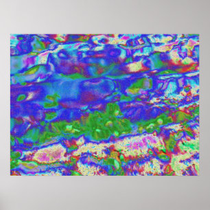 Póster Acuarela Magia, abstracto digital