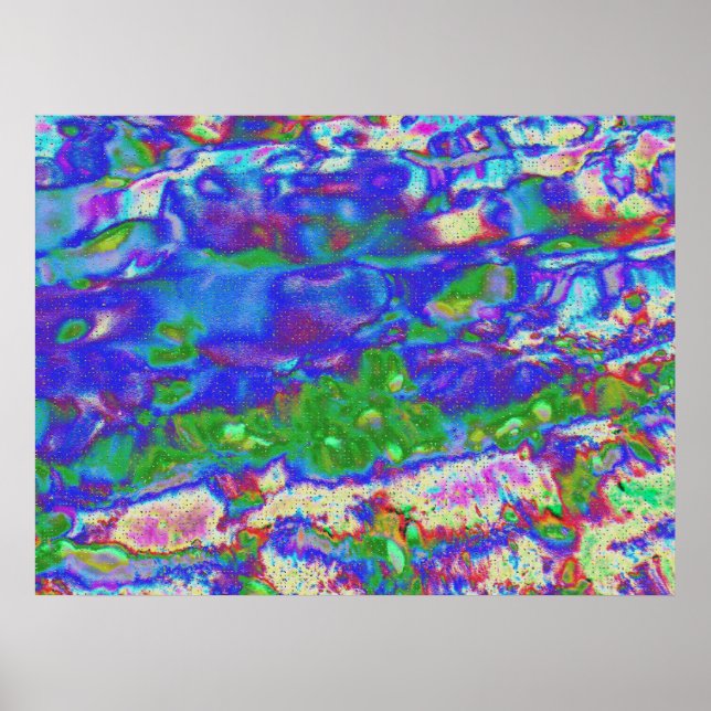 Póster Acuarela Magia, abstracto digital (Frente)