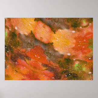 Póster Acuarela pintada a mano abstracta. Lindo fondo