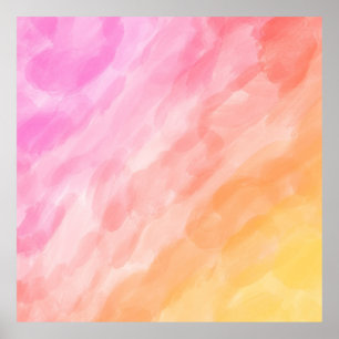Póster Acuarela pintada pastel