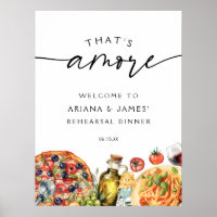 Acuarela que es más comida italiana