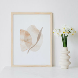 Poster acuarela Resumen arte geométrico moderno