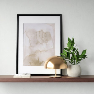 Poster acuarela Resumen arte geométrico moderno