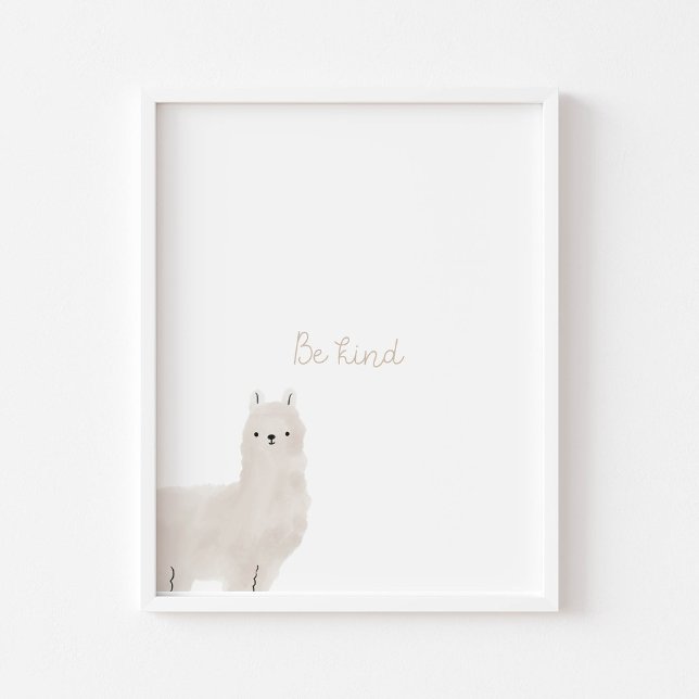 Póster Acuarela Ser tipografía de lama (Subido por el creador)