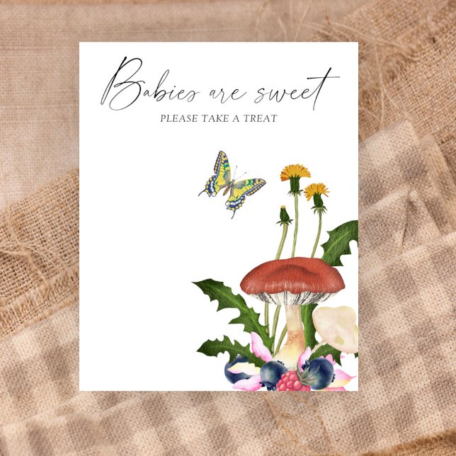 Póster Acuarela setas silvestres Los bebés son dulces (Subido por el creador)