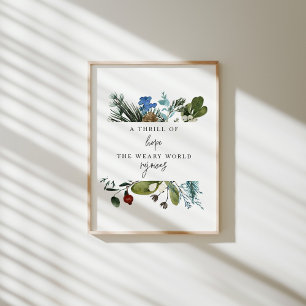 Póster Acuarela: un emotivo poster de Navidades de Espera