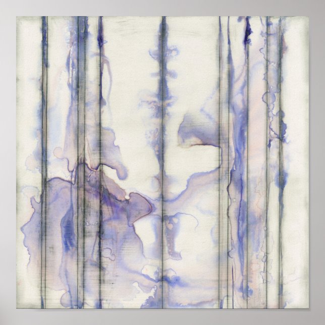 Póster Acuarela Violet Free Expression (Frente)