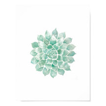 Acuarelas vivas: azul-verde