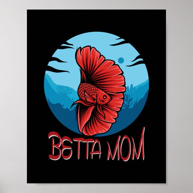 Póster Acuario de Fish Tank Betta Mom (Frente)