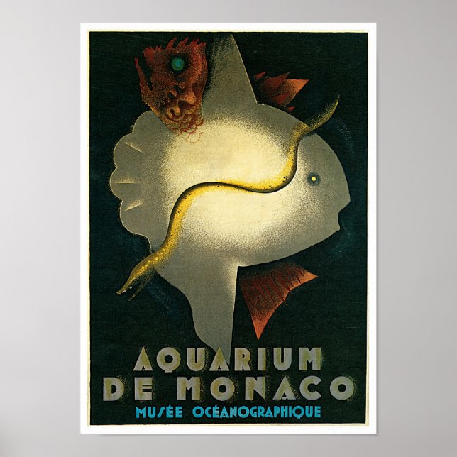 Póster Acuario de Mónaco (Frente)