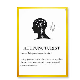 Póster Acupuncture clinic Wall Art wall chart