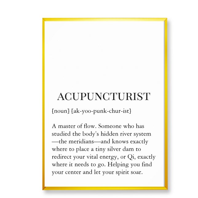 Póster Acupuncture Qi Flow Wall Chart -Acupuncturist wall (Acupucture clinic wall decor art,  acupuncture wall chart)