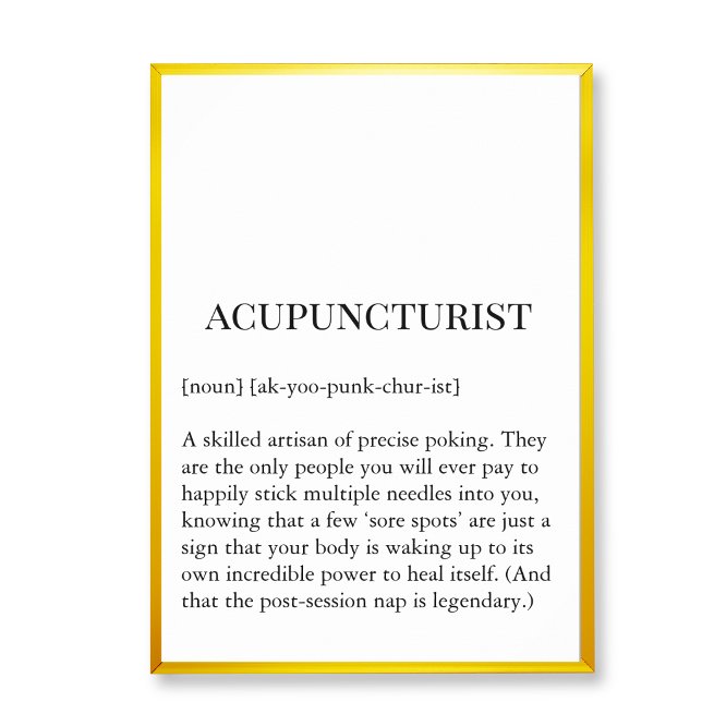 Póster Acupuncture Sore Spot Wall Art Acupuncturist chart (Acupucture clinic wall decor art,  acupuncture wall chart)