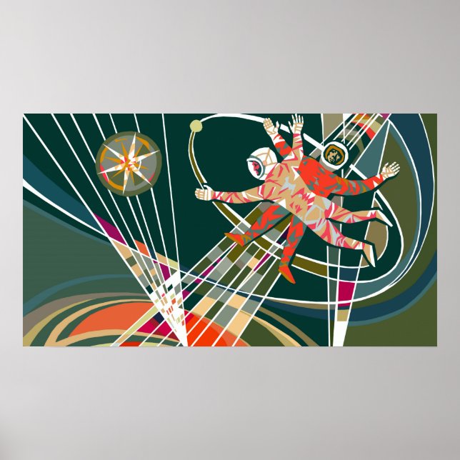 Póster Ad Astra Per Aspera - Verde (Frente)