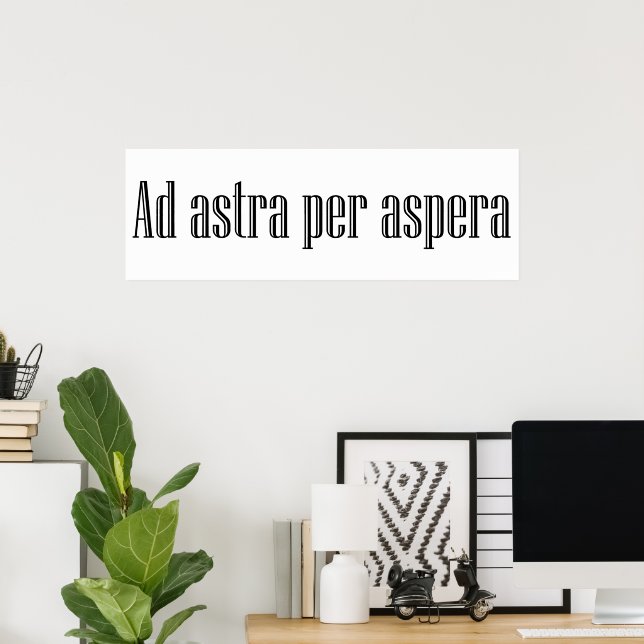 Póster Ad astra por aspera (Oficina en casa)
