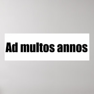 Póster Ad multos annos
