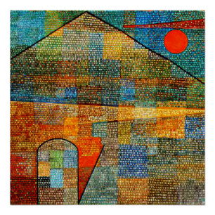 Póster Ad Parnassus, famoso arte de Paul Klee