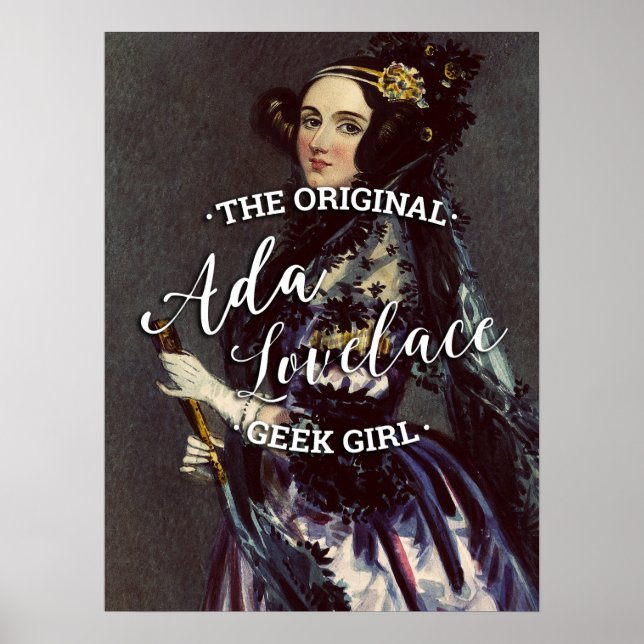 Póster Ada Lovelace - El Chica Geek Original (Frente)