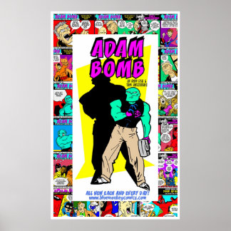 Póster ¡Adam Bomba Diaria se aventura un año!