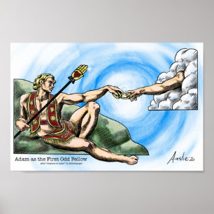 Póster Adam como el primer compañero extraño