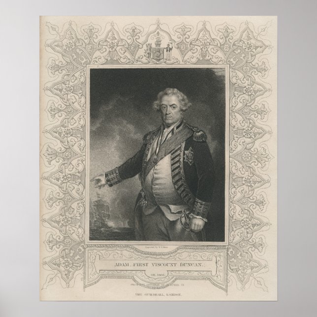 Póster Adam Duncan, el primer Viscount Duncan de Camperdo (Frente)